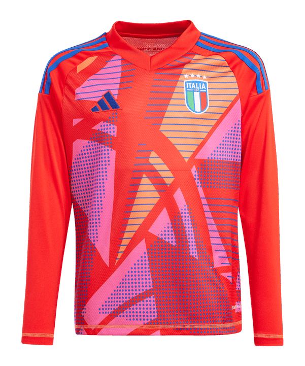 adidas Italien TW-Trikot langarm EM 2024 Kids Rot - rot