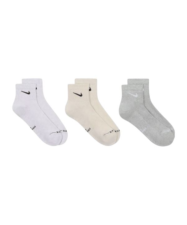 Nike Everyday Elevated Ankle 3er Pack Sokken Veelkleurig K904 - meerkleurig
