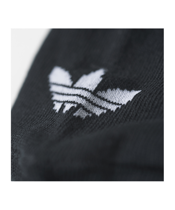 adidas Trefoil Liner Kurzsocken 3er Pack Schwarz - schwarz