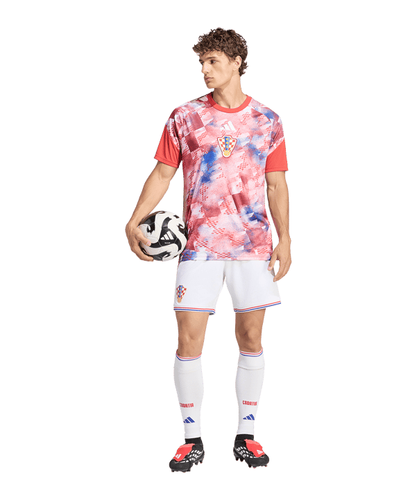 adidas Kroatien Pre-Match Trikot Home 2026 Rot - rot