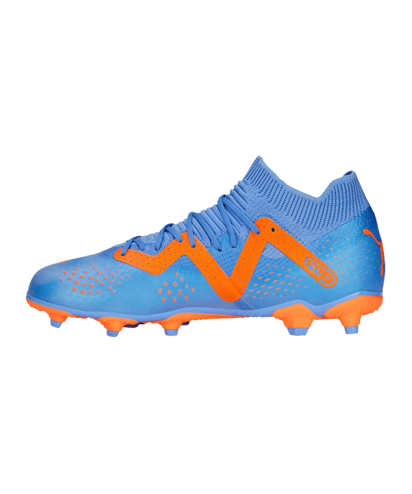 PUMA FUTURE Match FG/AG Supercharge Kids Blau Orange F01 - weiss
