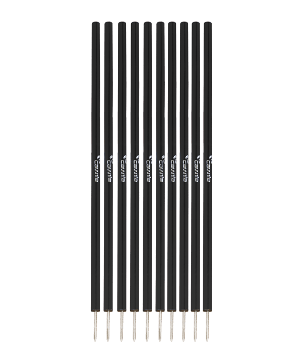 Cawila Slalom L 10Stk d33mm 160cm&13cm Spitze - schwarz