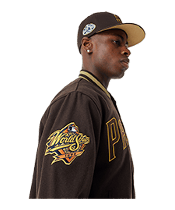 New Era MLB San Diego Padres Varsity Jacke Braun - braun