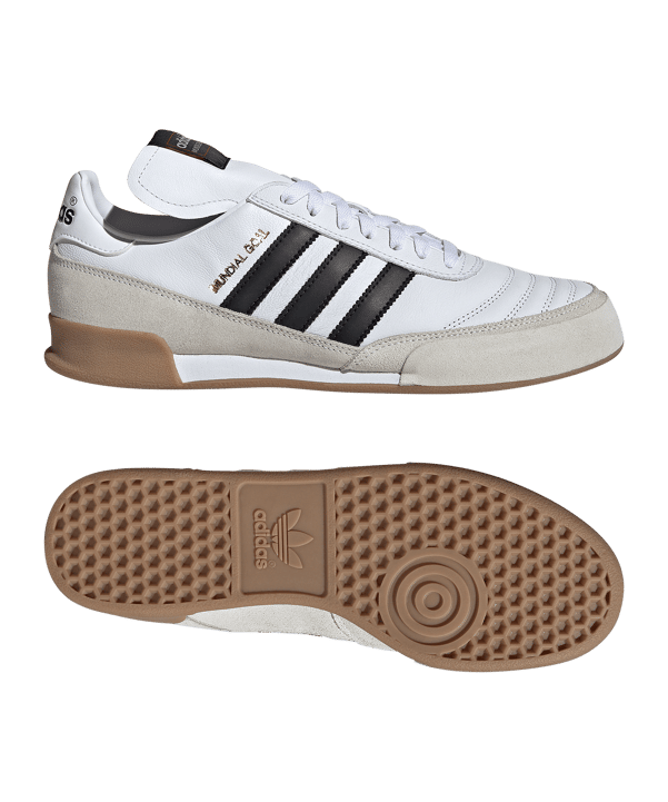 adidas Mundial Goal IN Classics White Weiss Schwarz Gold - weiss