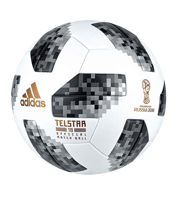 adidas Telstar OMB Spielball Weiss FIFA WM 2018 - weiss
