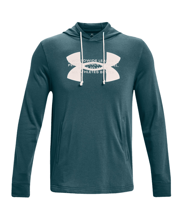 Under Armour Rival Terry Logo Hoody F716 - gruen