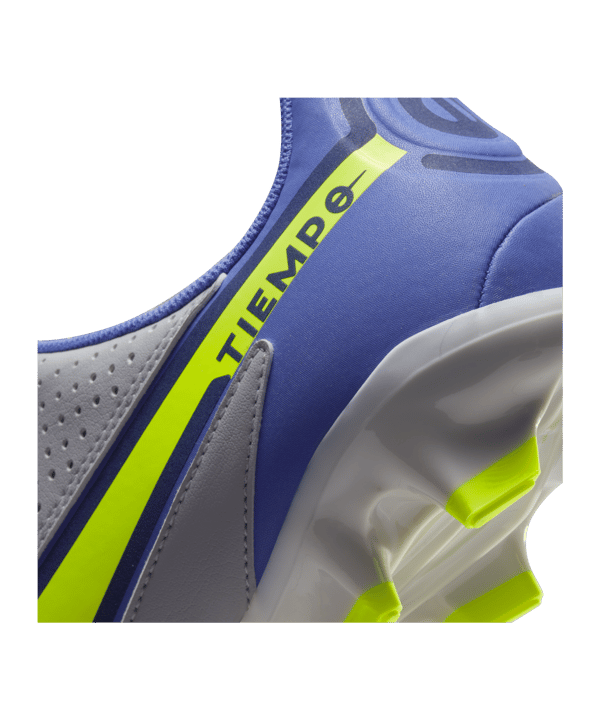 Nike Tiempo Legend IX Recharge Academy FG/MG Grau Gelb Blau F075 - grau