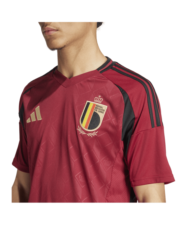 adidas Belgien Trikot Home EM 2024 Rot - rot