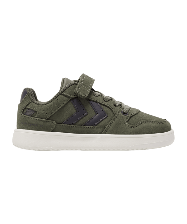 Hummel St. Power Play Suede Sneaker Kids Grün F6002 - gruen