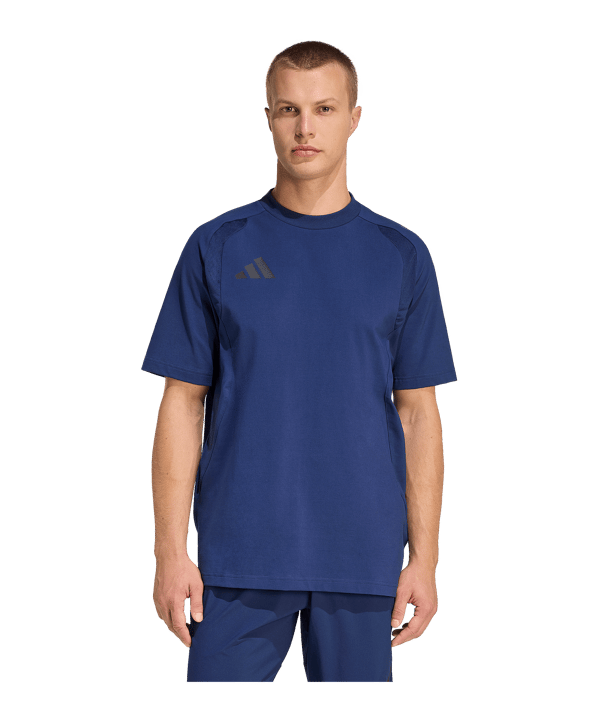 adidas Tiro Travel T-Shirt Dunkelblau - schwarz