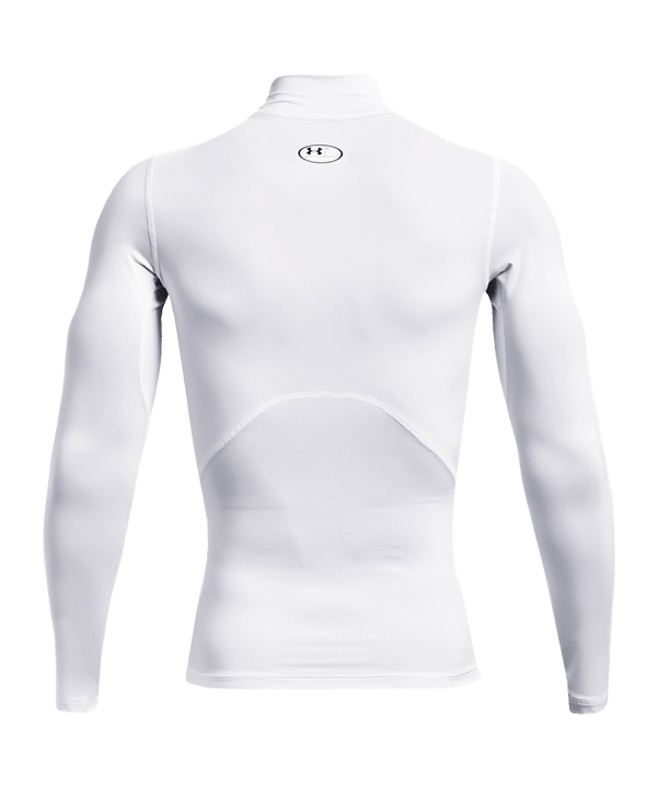 Under Armour Baselayer HG Comp Mock Longlseeve T-Shirt Weiß F100 - weiss