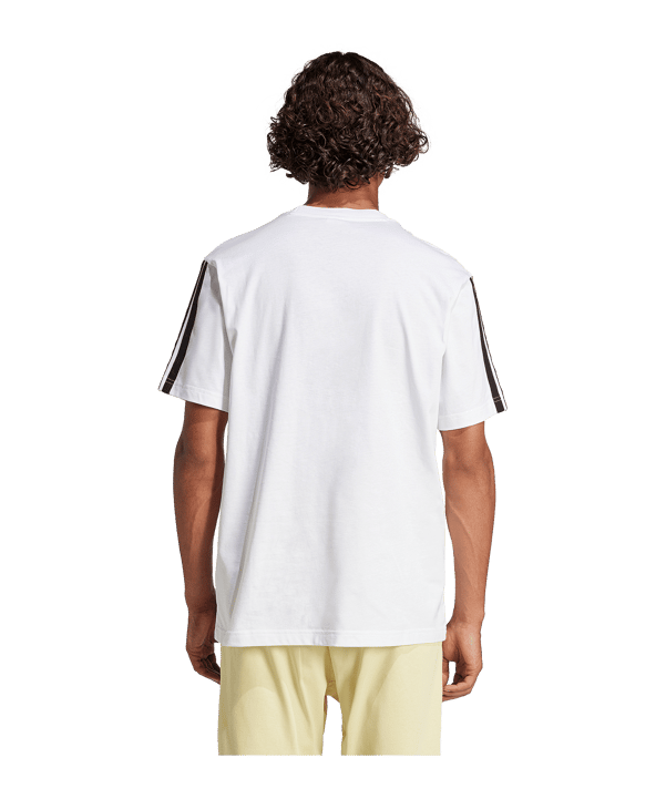 adidas Essentials 3 Stripes T-Shirt Weiß - weiss