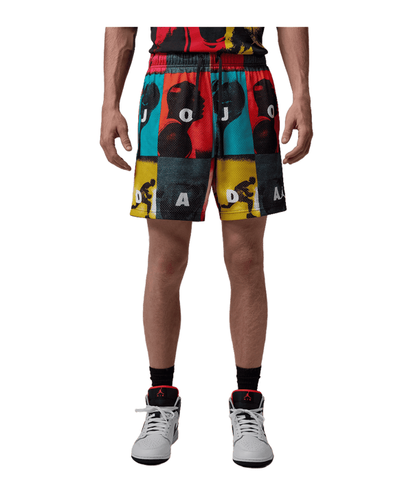 Jordan Brooklyn Printed Mesh Short Weiß F100 - weiss