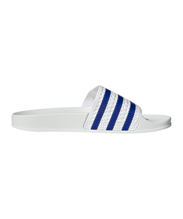 adidas Originals adilette Damen Weiss Blau - weiss