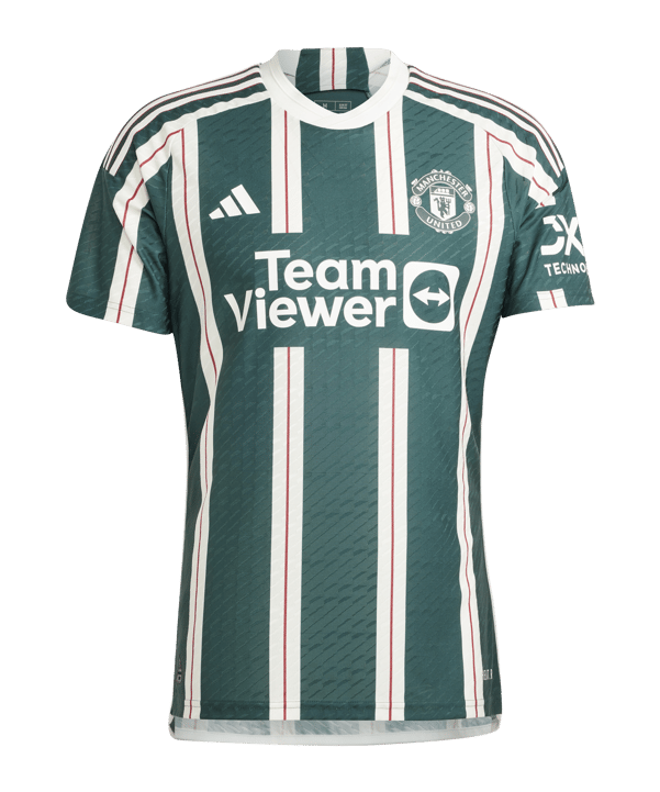 adidas Manchester United Auth. Trikot Away 23/24 Grün - gruen