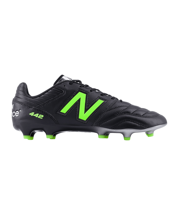 New Balance 442 Pro v2 FG Lime Light Schwarz - schwarz