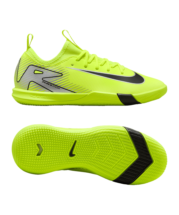 Nike Jr Air Zoom Mercurial Vapor XVI Academy IN Mad Voltage Kids Gelb Schwarz F700 - gelb