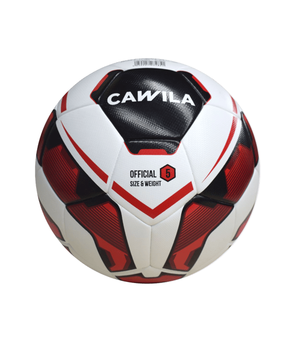Cawila Fußball MISSION HYBRID Fairtrade Größe 5 - weiss