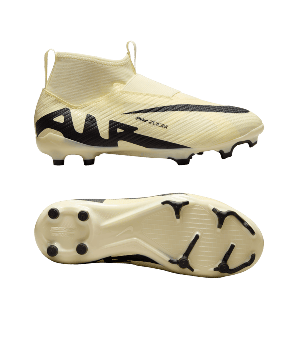 Nike Jr Air Zoom Mercurial Superfly IX Pro FG Mad Ready Kids Beige Schwarz F700 - beige