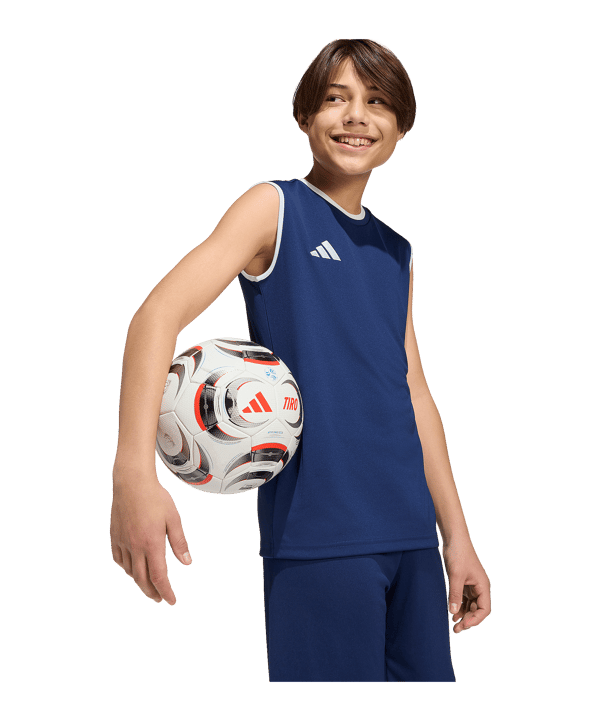 adidas Entrada 26 Trikot Kids Dunkelblau - weiss