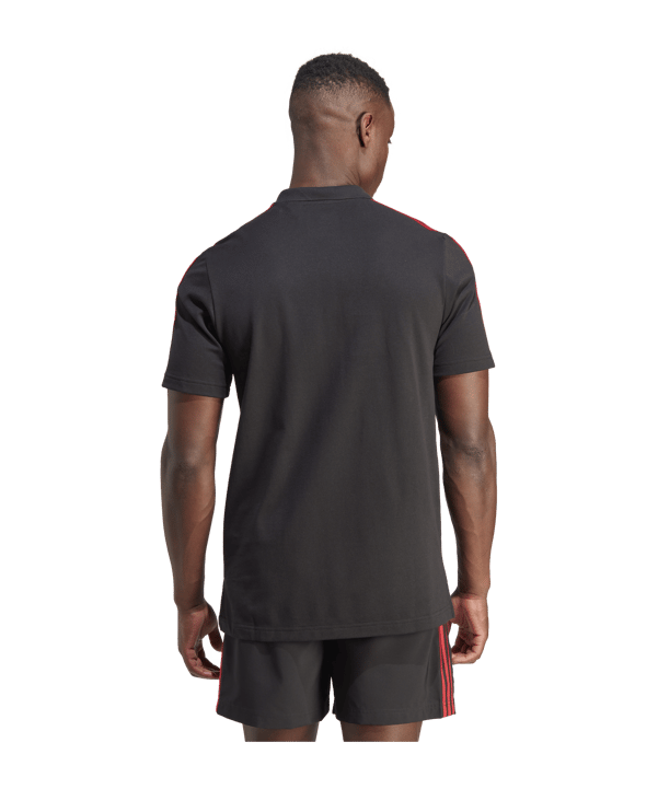 adidas Manchester United Poloshirt Schwarz - schwarz