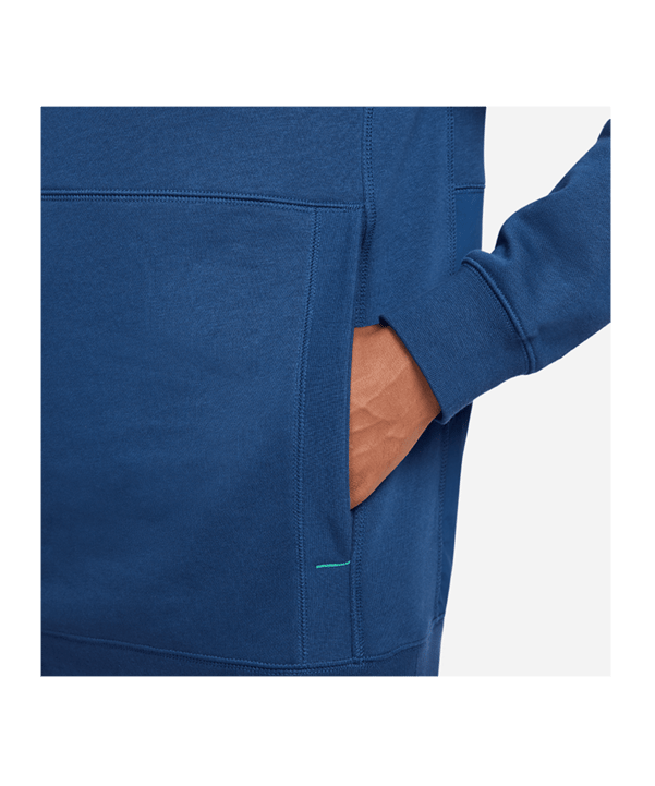 Nike Brasilien Travel Fleece Hoody Blau F490 - blau