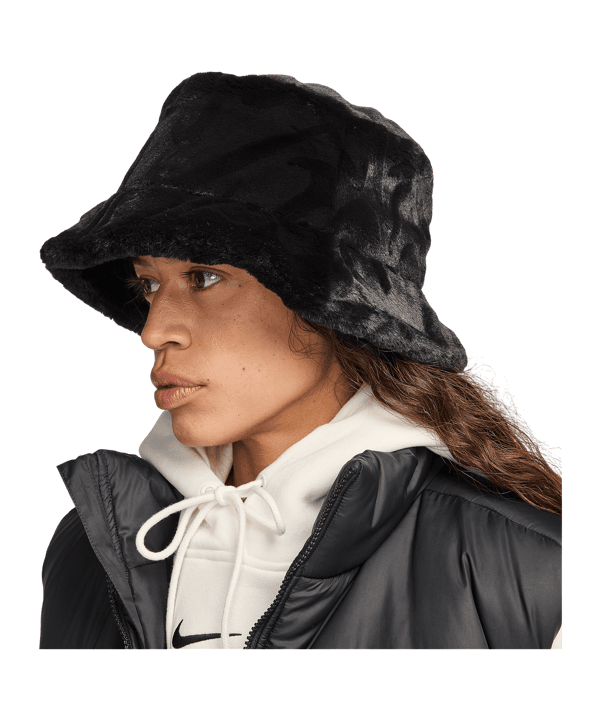 Nike Apex Bucket Swoosh Jacke Schwarz F010 - schwarz