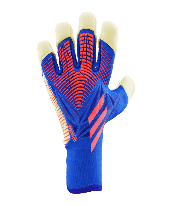 adidas Predator Pro Hybrid Cut Sapphire Edge Torwarthandschuhe Blau Rot - blau