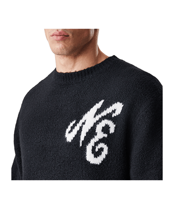 New Era Knit Sweatshirt Schwarz - schwarz