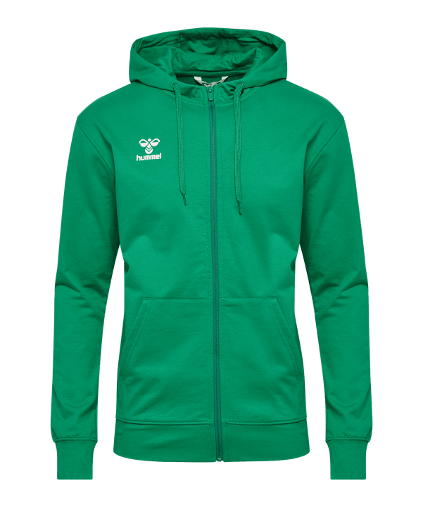 Hummel Go 2.0 Chevron Kapuzenjacke Grün F6235 - gruen