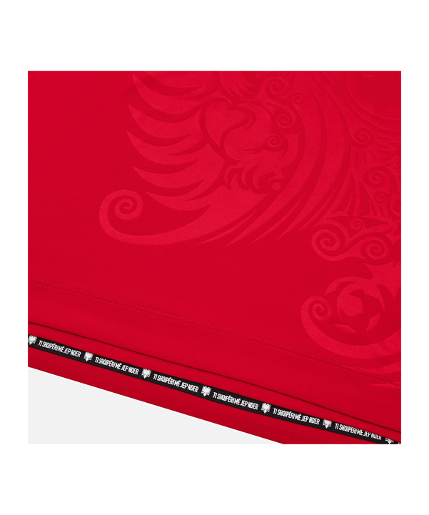 Macron Albania Maglietta Home 2025/2026 Kids Rosso - rosso