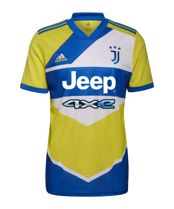 adidas Juventus Turin Trikot UCL 2021/2022 Gelb Blau - gelb