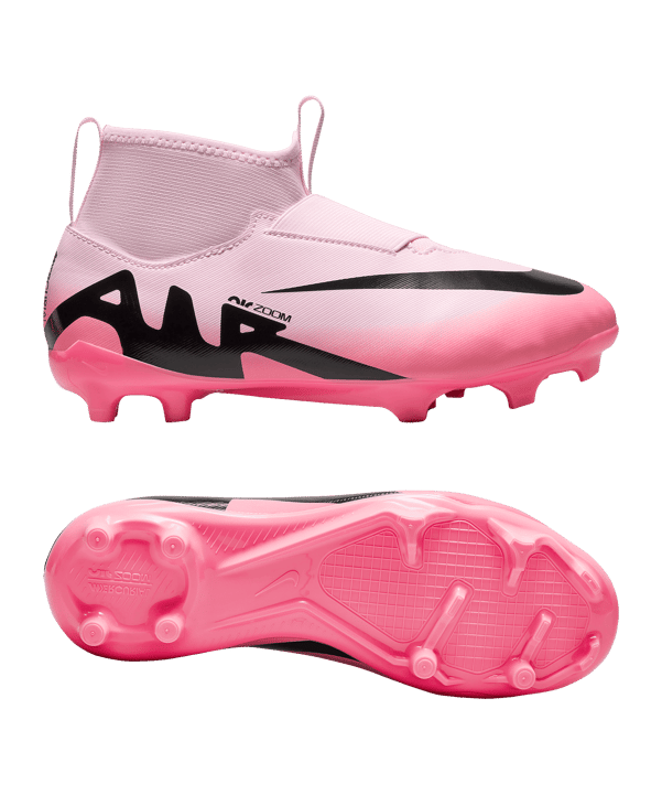 Nike Jr Air Zoom Mercurial Superfly IX Academy FG/ MG Mad Brilliance Kids Rot Schwarz F601 - rot