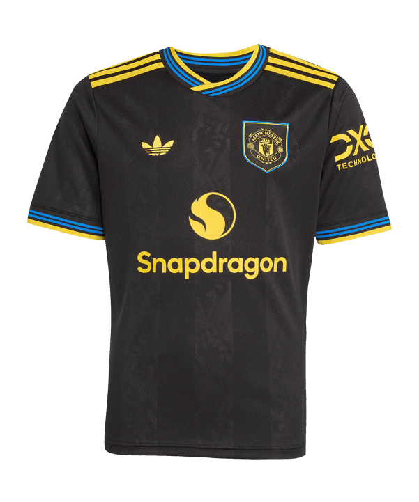 adidas Manchester United Trikot 3rd 2025/2026 Kids Schwarz - schwarz