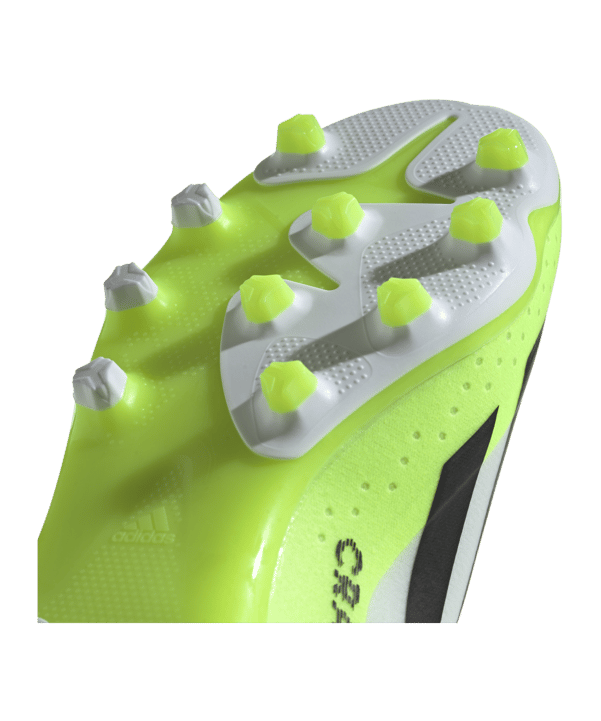 adidas X Crazyfast.3 MG Crazyrush Kids Weiss Schwarz Gelb - weiss