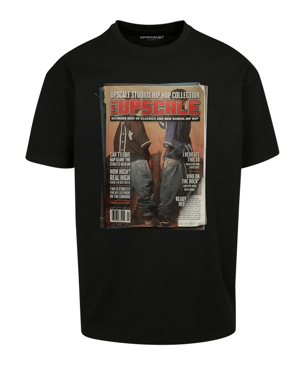 Mister Tee Upscale Magazine O T-Shirt Schwarz - schwarz