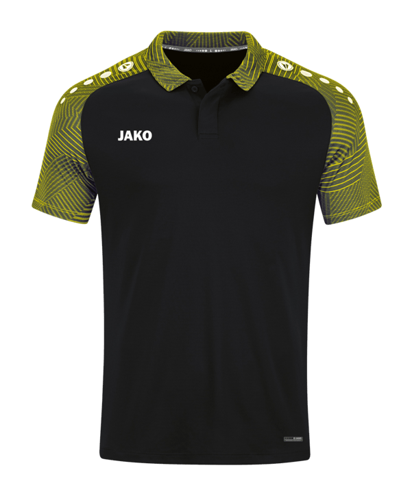 JAKO Performance Polo Schwarz Gelb F808 - schwarz