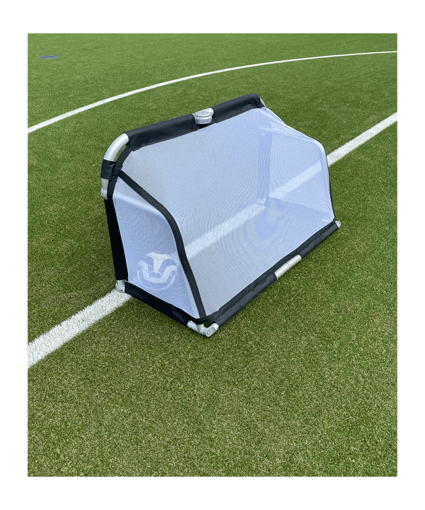 Cawila LIGA Fußball Minitor | Alu Klapptor | 120 x 80cm - silber