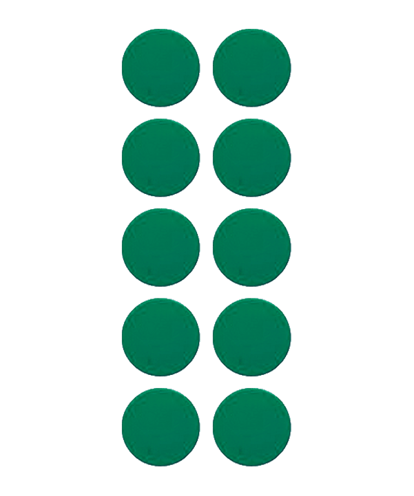 Cawila PRO Rundmagnet 10er Set 20mm Grün - gruen