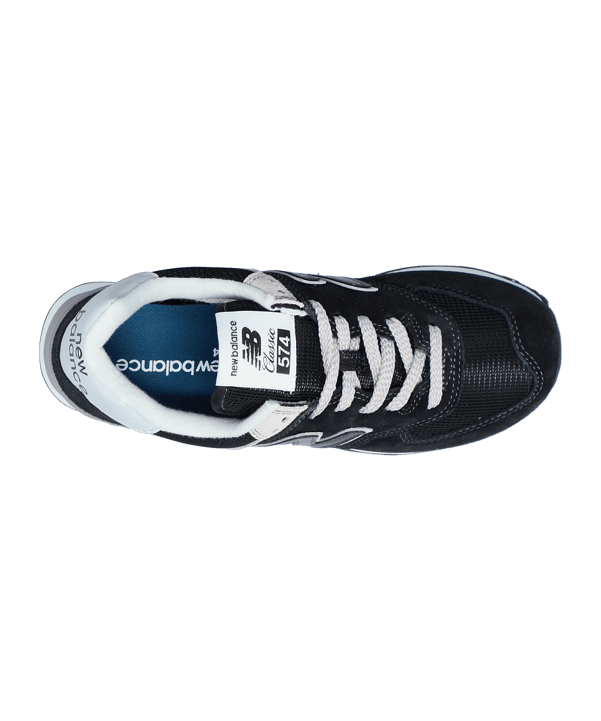 New Balance 574 Damen Schwarz Weiss FEVB - schwarz