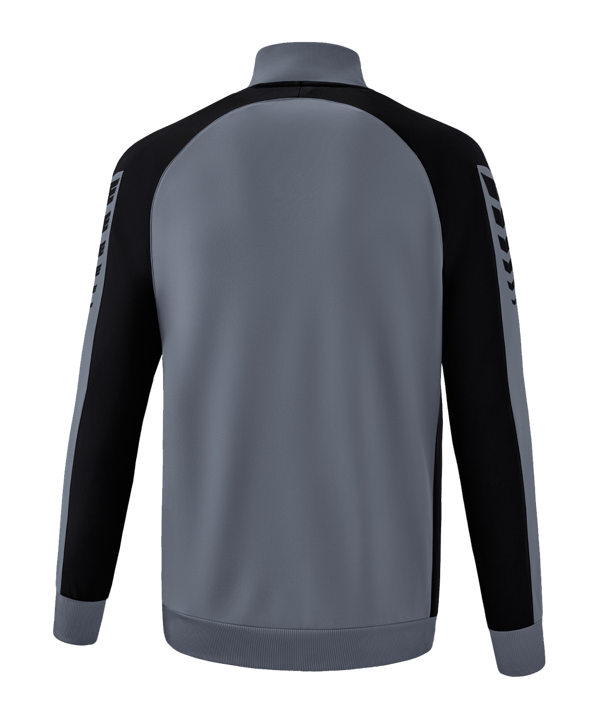 Erima Six Wings Trainingsjacke Kids Grau Schwarz - grau