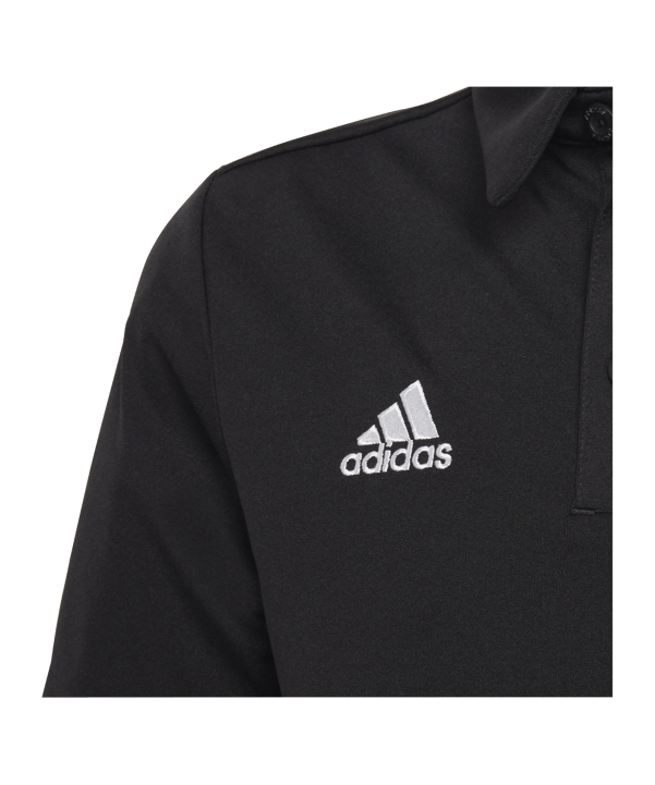 adidas Entrada 22 Poloshirt Kids Schwarz - schwarz