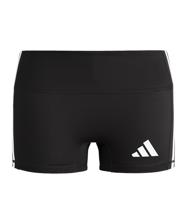 adidas Volleyball 3 Stripes 4" Short Damen Schwarz - schwarz