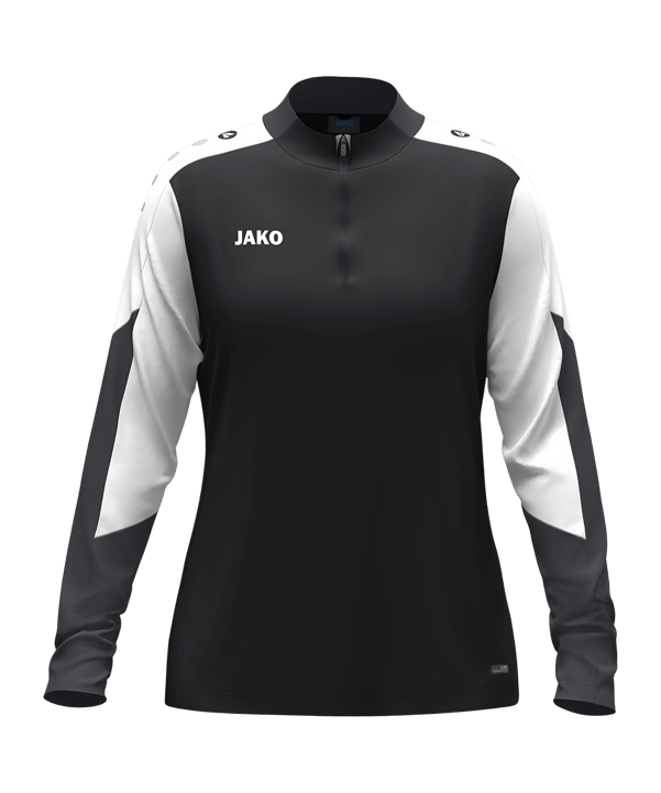 JAKO Dynamic Zip Top Sweatshirt Damen Schwarz F826 - schwarz