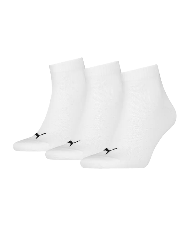 PUMA Quarter Plain 3P Socken Weiß F300 - weiss