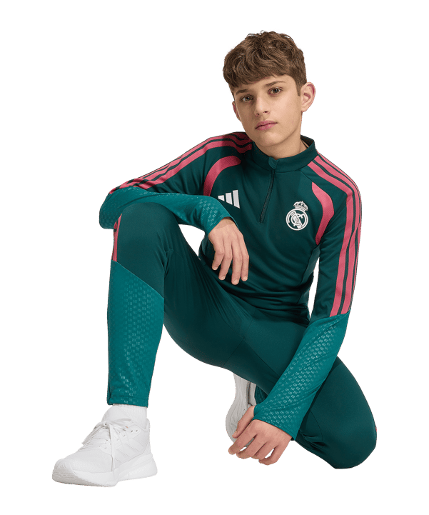 adidas Real Madrid Tiro26 Competition Felpa Bambini Verde - verde