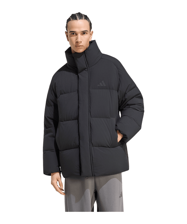 adidas Helionic Down Puffer Mid-Length Giacca Nero - nero