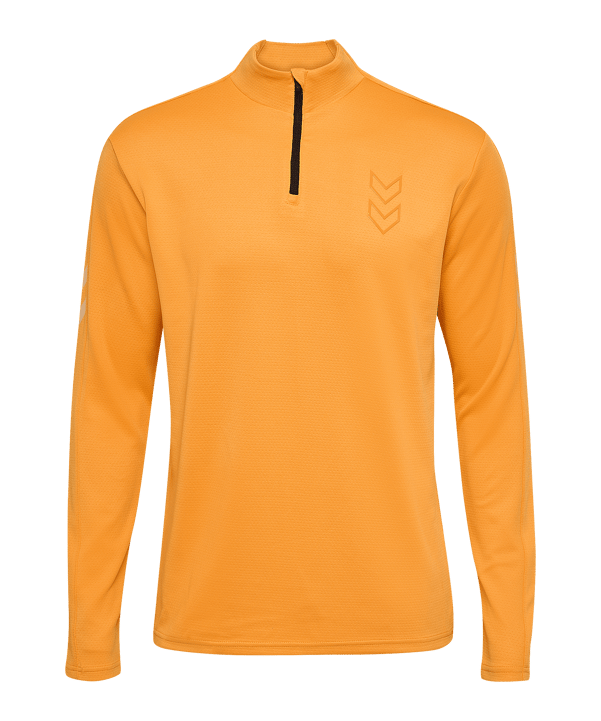 Hummel Active Pl Half Zip Sweatshirt Orange F3237 - orange