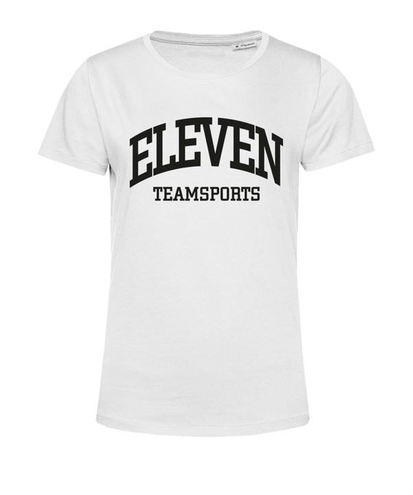 11teamsports ELEVEN T-Shirt Damen Weiss Schwarz - weiss