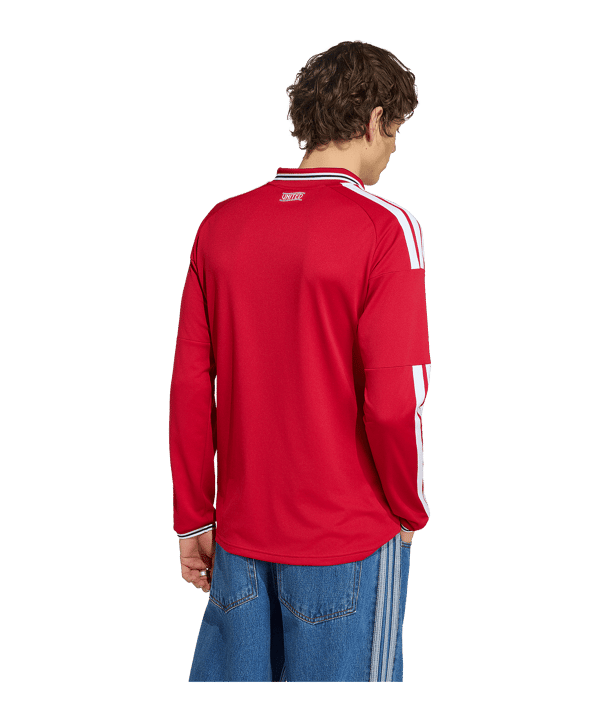 adidas Manchester United Trikot Langarm Home 2026/2027 Rot - rot